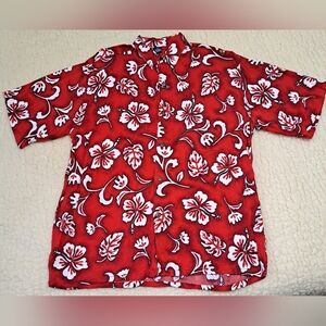 Hibiscus Collection Red Hawaiian Shirt